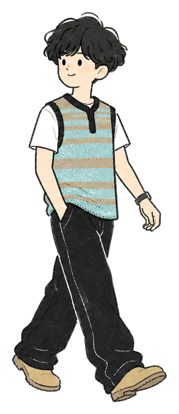 歩いている人物イラスト